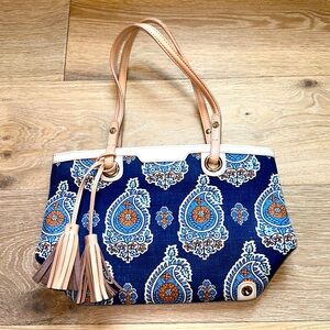 Spartina Paisley Blue Tote